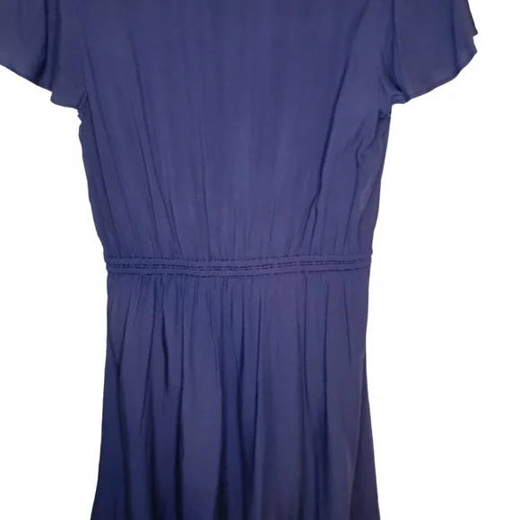 NWT Old Navy Waist Defined V Neck Flutter Sleeve Dress, Size Small - Picture 7 of 7
